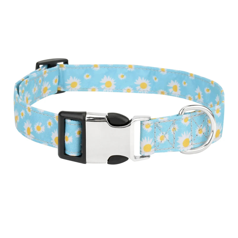 Chrysanthemum Pattern Pet Collar Flower Cat Dog Collar Pet Accessories