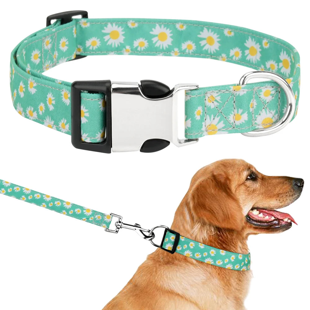 Chrysanthemum Pattern Pet Collar Flower Cat Dog Collar Pet Accessories