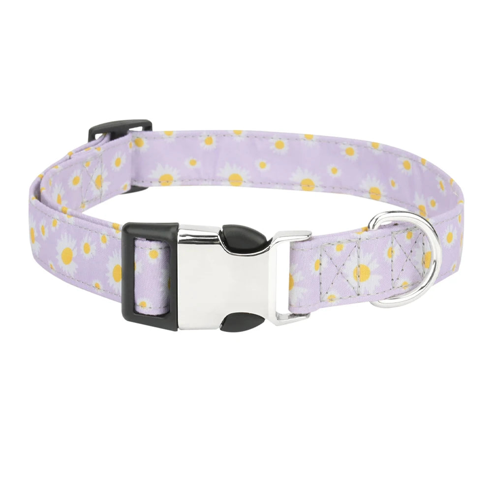 Chrysanthemum Pattern Pet Collar Flower Cat Dog Collar Pet Accessories