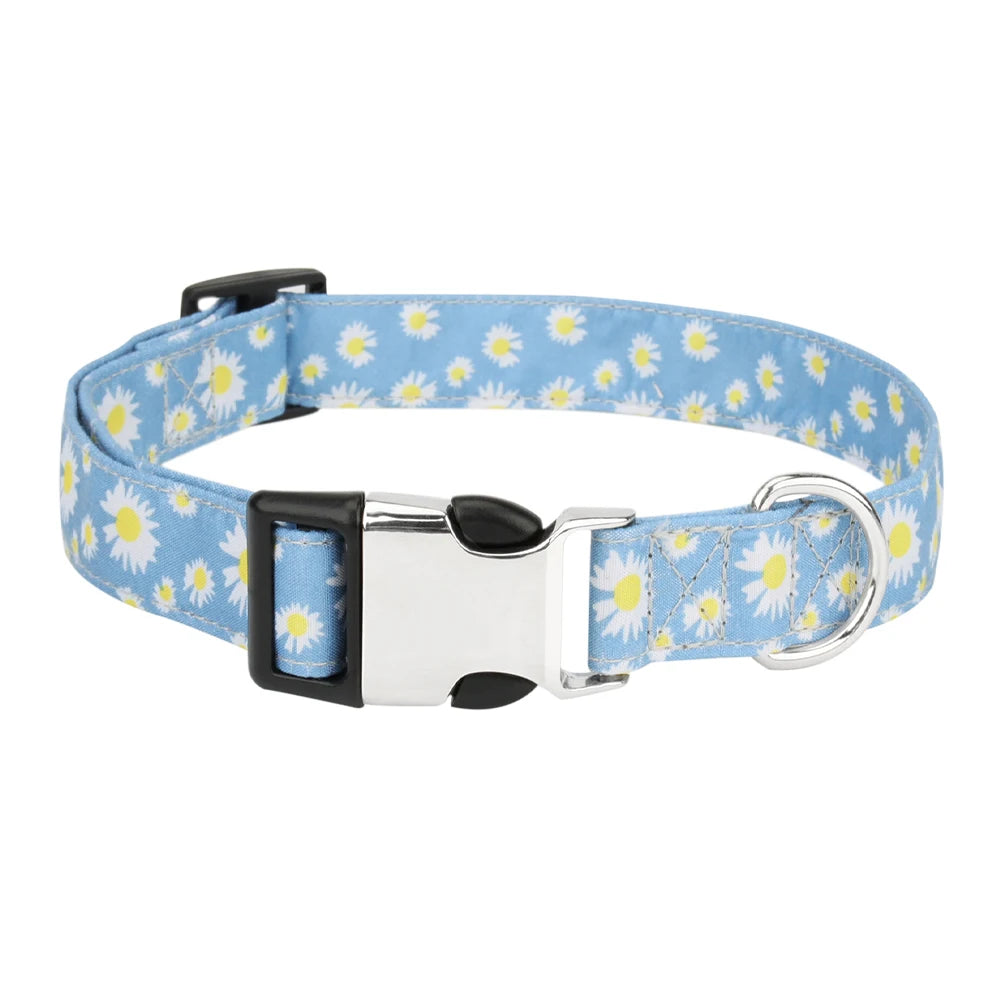 Chrysanthemum Pattern Pet Collar Flower Cat Dog Collar Pet Accessories