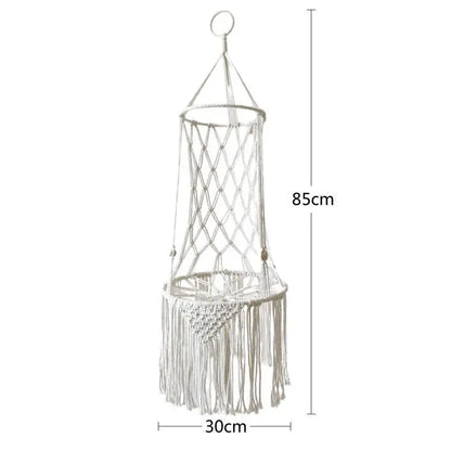 Pet Cat Hammock Swing Bed Bohemian Handwoven Tapestry Cotton Macrame for Home Bedroom Decoration Wall Hanging without Mat