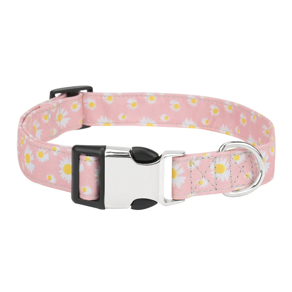 Chrysanthemum Pattern Pet Collar Flower Cat Dog Collar Pet Accessories