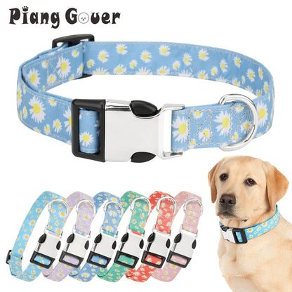 Chrysanthemum Pattern Pet Collar Flower Cat Dog Collar Pet Accessories