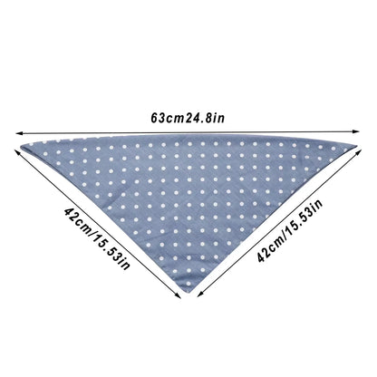 Pet Bandanas Plaid Dots Style Cotton Washable Dog Bandanas Scarf Bowties Collar Pet Square Bib for Puppies Kittens